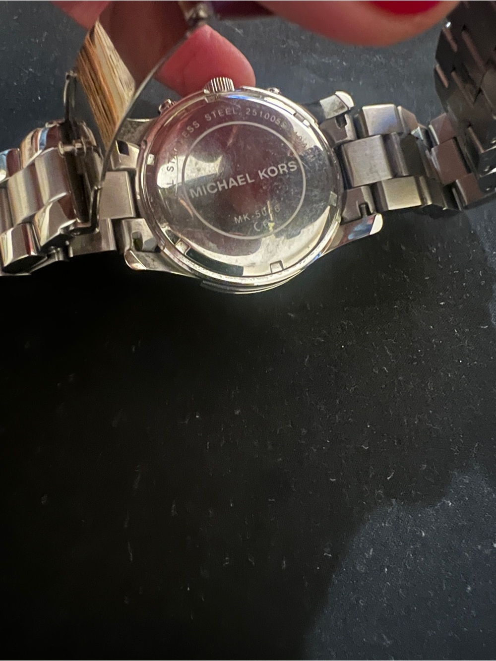 Michael Kors Silver Stainless Steel Chronograph Watch - Picture 3 of 4